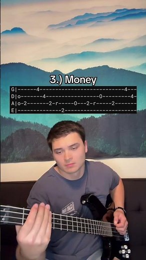 5 Easy Bass Riffs With Tabs #shorts #bass