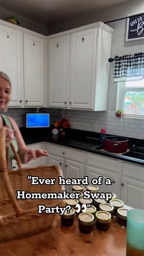 2.7M views · 47K reactions | Just went to my very first Homemaker Swap Party and it was the sweetest experience! &2 Women sharing what they make, building community, and leaving with new goodies + new friends. I'm already planning one in my neighborhood... so tell me, if you were invited, what's one thing you'd bring? #HomemakerSwap #WomenSupportingWomen #HomemadeWithLove #BuildingCommunity #HomemakerLife | Just a Mom2Many Greens | Facebook