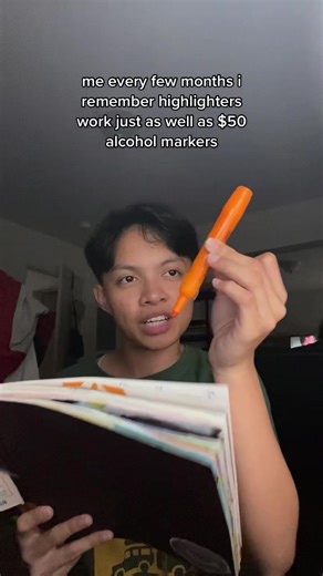 a bored student’s bff #highlighterartchallenge #artistsoftiktok #artchallenge #drawingtour