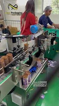 Automatic Sticker Labelling Machine for Mouth Freshener Bottle | High Speed Labeler
