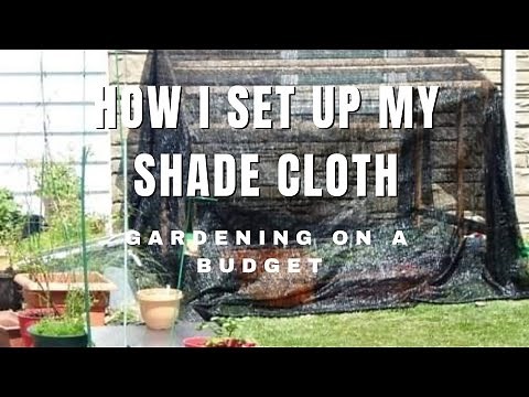 How I Set Up My Shade Cloth | #shadecloth #growyourownfood #frugal #frugalhacks