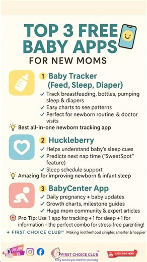 📱 Top 3 FREE Baby Apps for New Moms
