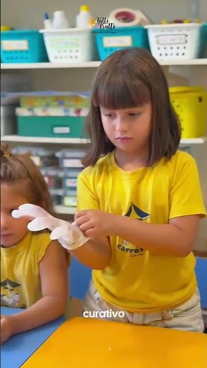 Kit de primeiros socorros para escolas | atividade pedagógica com crianças | Creche Segura
