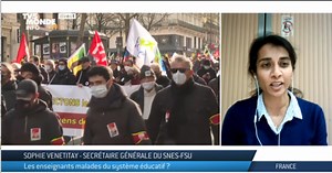 France : les enseignants dans la rue