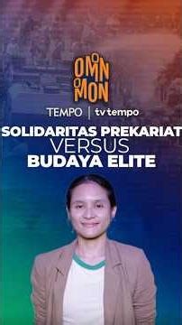Diatyka Widya discusses the precariat formulating its own political agenda outside the elite narr...