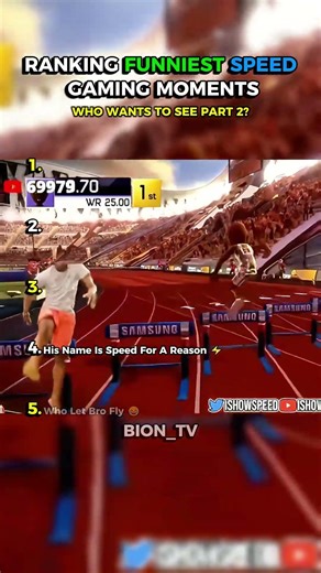 Ranking FUNNIEST Speed Gaming Moments