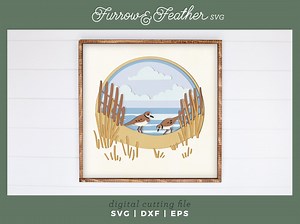 Sand Dune Beach Shadow Box | 3D Summer Shadowbox SVG | Files for Cricut - Etsy Canada