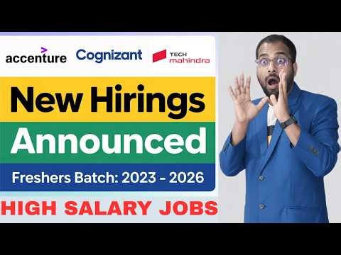 Cognizant New Recruitment Drive Announced | Accenture, Tech Mahindra, KPMG, Stripe Jobs | Apply Now