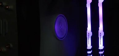 Kingston HyperX Fury RGB DDR4 memory lighting effects demo