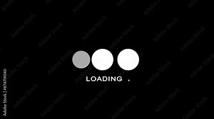 Loading website button creative downloading uploading clip interface buffering waiting gif upload download, uploading indicator. web preloaded Waiting website buffer loader pending file transfer Stock Video