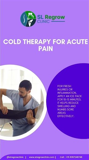 Cold therapy for acute pain