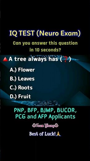 IQ TEST | NEURO EXAM | APTITUDE TEST | BFP, BJMP, PNP, BUCOR, AFP AND PCG APPLICANTS || MARINE CORPS