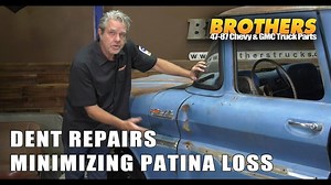 Brothers Trucks 1947-1987 Chevy and GMC Truck Door Dent Removal Repair Body Work