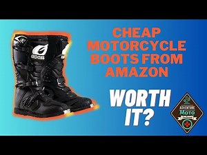 Budget Motorcycle Boots from Amazon - Worth it or waste of Money? O’Neal Rider Boots honest review