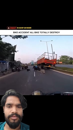 Very bad accident 😔 #ktmlavar #automobile #motovolgger #reaction #motovlog #sad #facts #ktmrc390