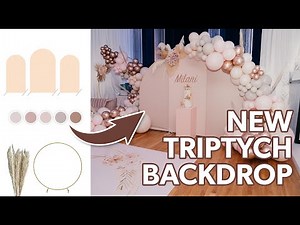 NEW Triptych Backdrop | Big setup for Baby Shower