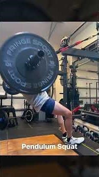 DIY pendulum squats at home