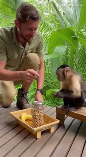 Unbelievable Smart Monkey Follows Human Instructions Using Tools – Real Footage!