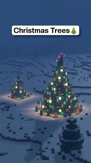 Minecraft Christmas Trees 🎄 #minecraft