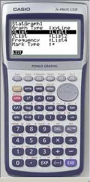 Creating Ogive (Cumulative Frequency Graph) using Casio