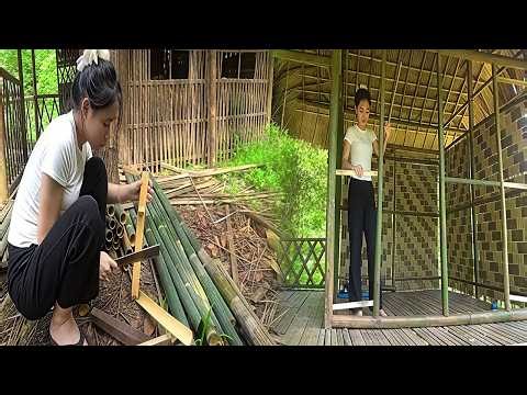 SOLO MOM Building a Low-Cost Bamboo House from Scratch | Eco-Friendly DIY Home Build