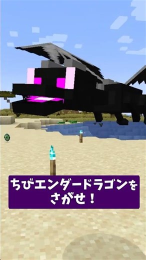 エンダードラゴンの子供？【マイクラmod】 #マイクラ #マインクラフト #shorts