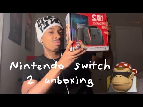 ASMR Nintendo switch 2 unboxing/mouth sounds /tapping