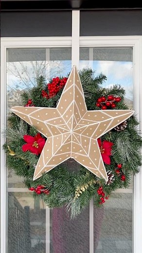 DIY Gingerbread Star Decor from Cardboard ✨ Easy Christmas Craft