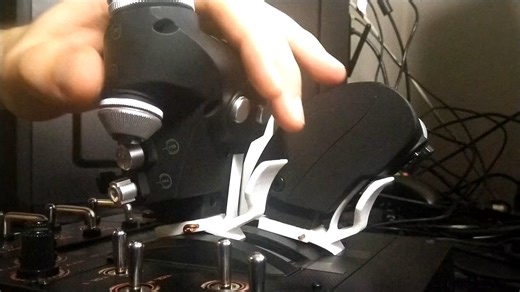 Logitech X-56 3D printed detents external springs mod