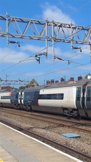 the Avanti west coast class 390 at Stafford station
