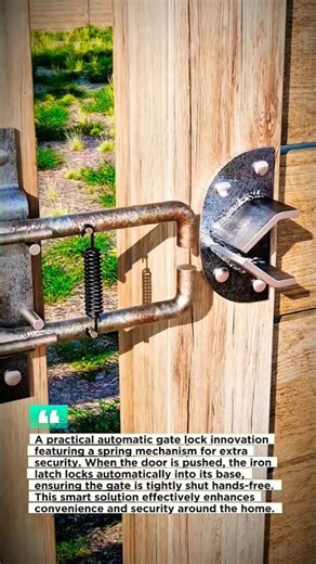 Smart Automatic Gate Lock with Spring Mechanism!