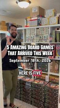 Here are 5 Amazing Board Games that Arrived This Week #boardgames