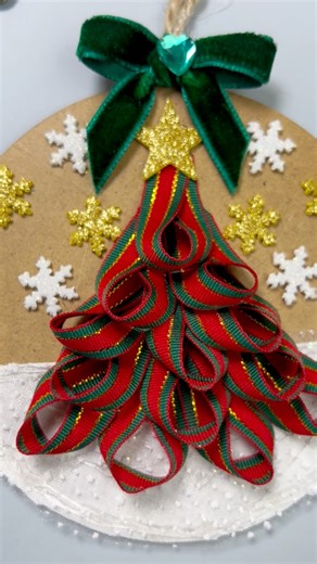 18K views · 161 reactions | Adorable Christmas Ornament Using Ribbon ✨ What color ribbon would you use for yours? ” #fblifestyle #Christmas #crafting #viralvideo Dsecoration | Dsecoration | Facebook