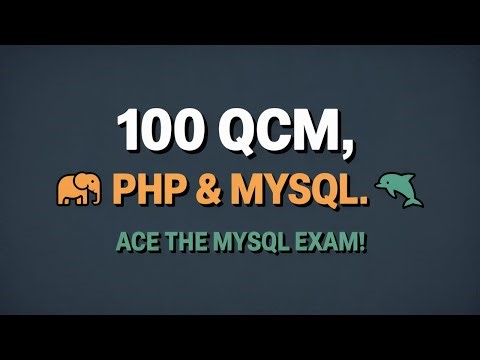 🧠 100 QCM PHP & MySQL : Teste tes Compétences Back-End ! ⚙️