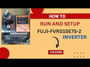 Fuji Drive parameter setting Control Terminal Wiring and inverter running with motor |
