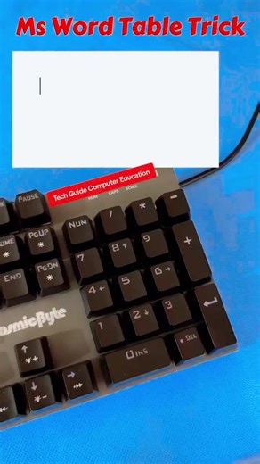 #ms word table create short trick #fyp #full watch #foryou #reels copy paste