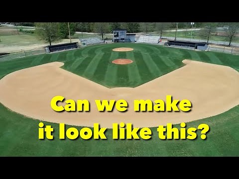 Before and After Softball Field Renovation Ventrac 4500 + ABI Force