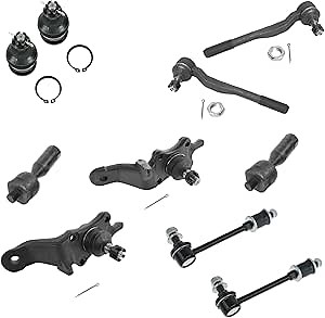 TRQ Front Steering & Suspension Kit Ball Joint Sway Bar Stabilizer Link Tie Rod Compatible with 1996-2002 Toyota 4Runner