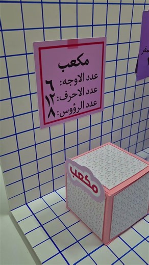 مجسمات اشكال هندسية مشروع مدرسي 3D Geometric Shapes Model for School #اكسبلور