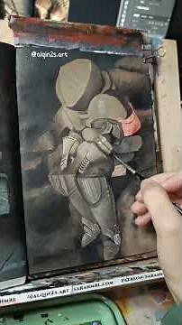 “𝐇𝐦𝐦𝐦𝐦“ Siegmeyer of Catarina?🕯️ #inktober #art #painting #sketchbook #darksouls