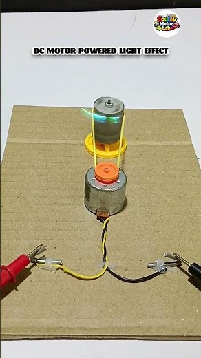 How To Make Spinning Light Arc With DC Motor