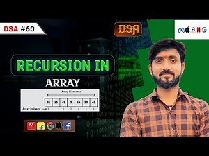 Lecture 60 : Recursion : Recursion in Arrays IN C++ || DSA Placement Series