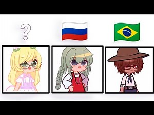 Nationality of my oc's part 1 ( gacha club ) 😍😲