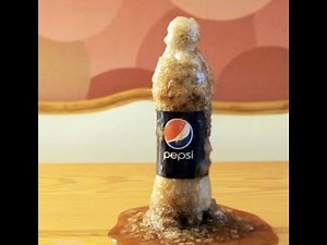 Mentos + Pepsi (coke) = instaneous ICE!