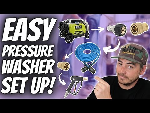 Easy pressure washer set up! How to set up your pressure washer