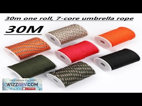 5M 15M 30M 7 Core 550 Paracord 4mm Parachute Cord Outdoor Camping survival Rope kit