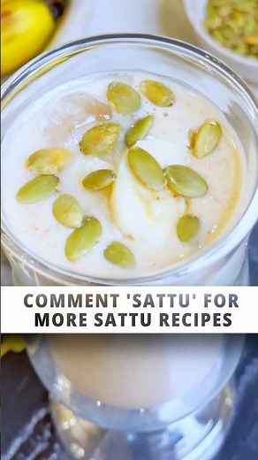 High Protein Sattu Smoothie for Breakfast #amritaraichand
