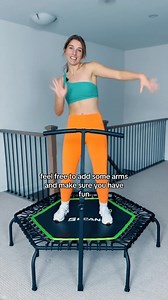 16K views · 3.2K reactions | Grab your rebounder, turn on your favourite tunes, and jump into a beginner workout with me  What other videos can I make to help you on your jumping journey? Comment below ⬇️ #RebounderWorkout #MiniTrampolineWorkout #BeginnerFitness #JumpIntoFitness #HomeWorkout #LowImpactWorkout #CardioFun #ReboundingForBeginners #FitnessJourney #JumpWorkout | Jump&Jacked | Facebook