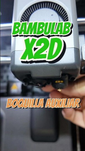 BAMBULAB X2D What is the Auxiliary Nozzle for? #3dprinting