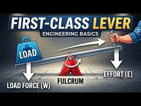 First-Class Lever Explained 🔧 How a Simple Machine Lifts Heavy Objects